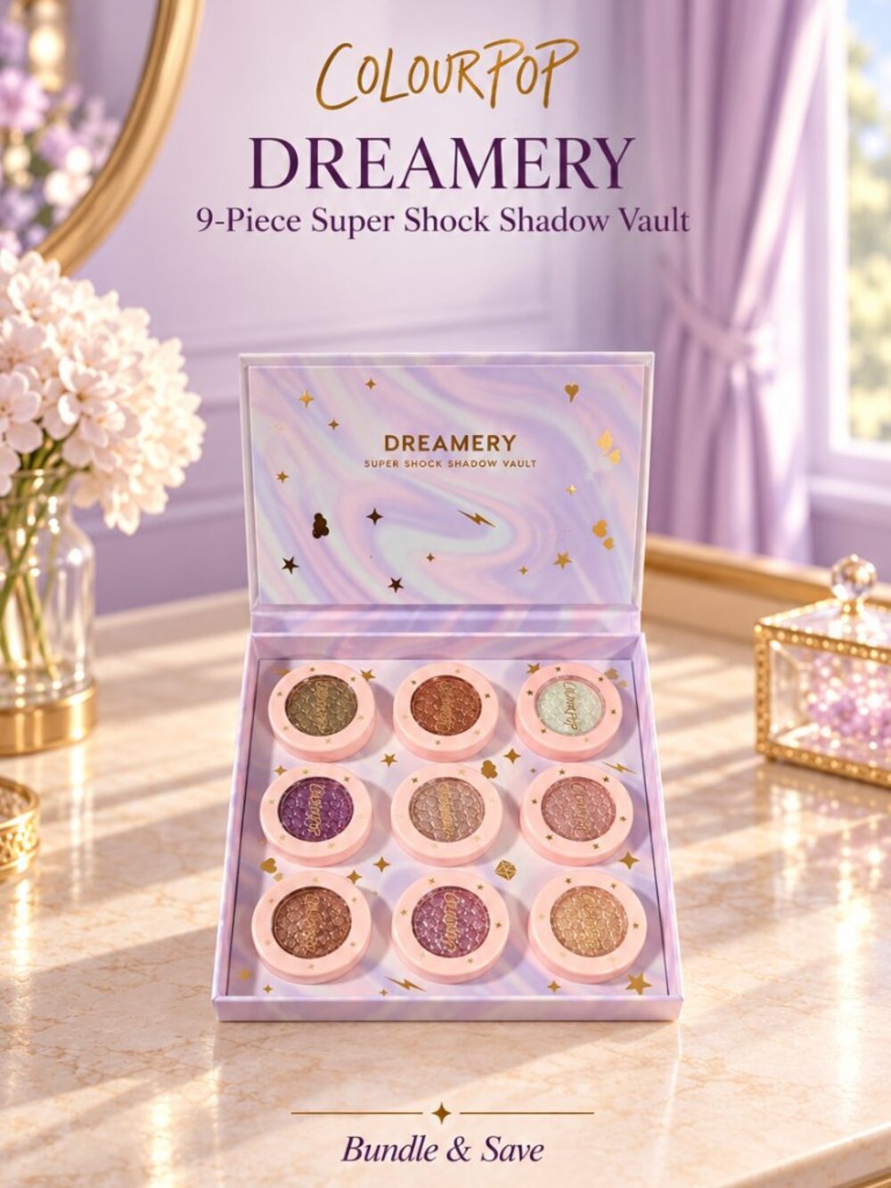 ColourPop Dreamery Super Shock Shadow Vault 9-Piece Set With Box